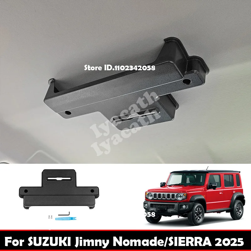 FOR SUZUKI Jimny Nomade 5/SIERRA 3 2025 2026 Seiling Storage Roof Tissue Box Tissue Umbrella Storage Holder Interior Accessories