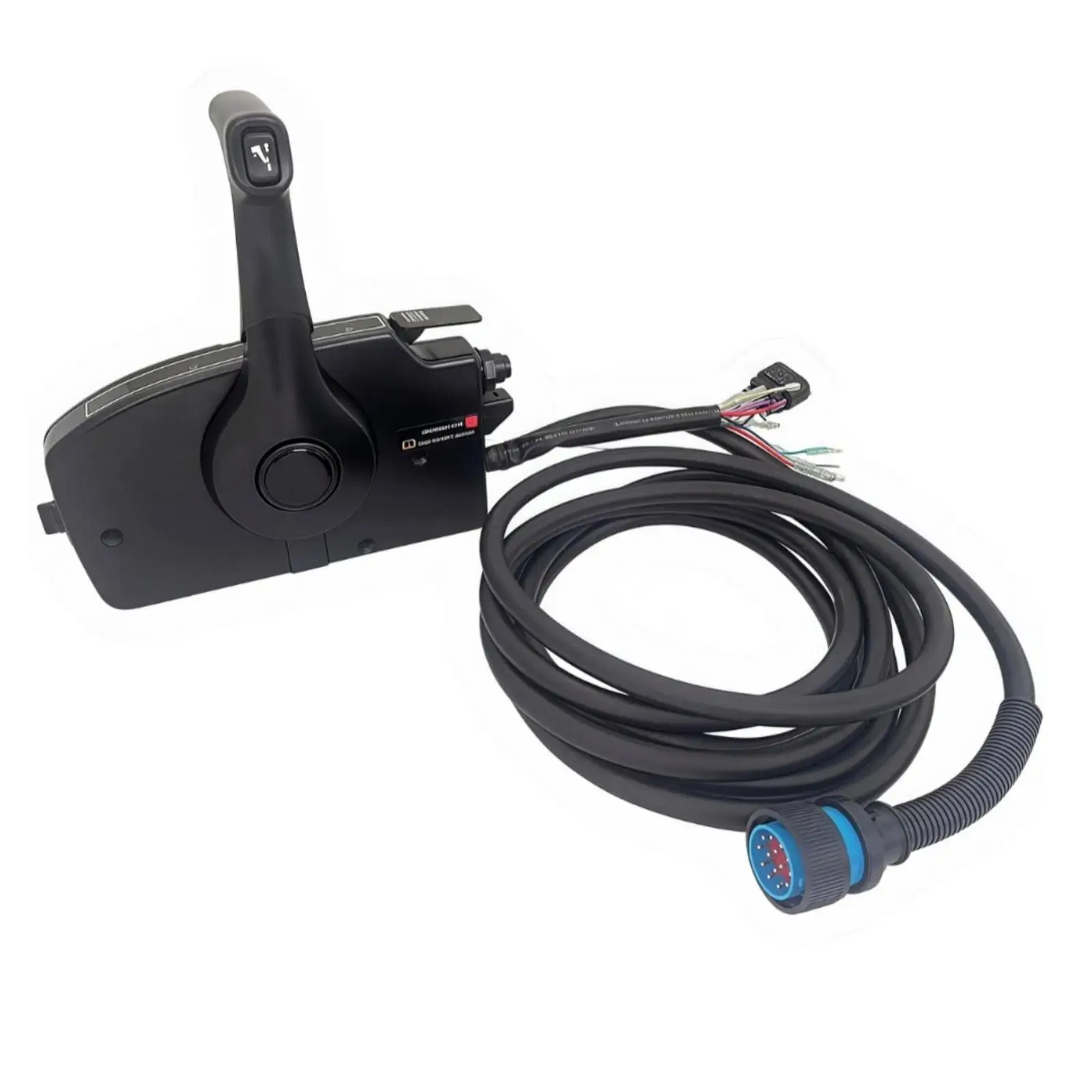 Remote Boat Throttle Control for Marine Outboard Motor with 14 Pin Connector and Manual Label Kit