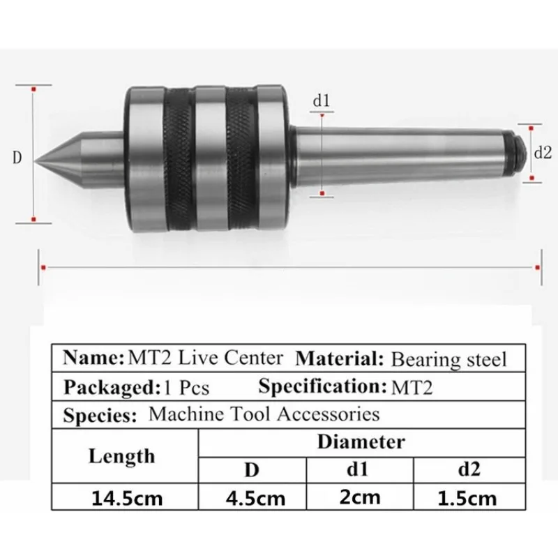 MT2 Medium Precision Rotary Top LIVE CENTER MT2 MT1 MT3 Lathe Tip