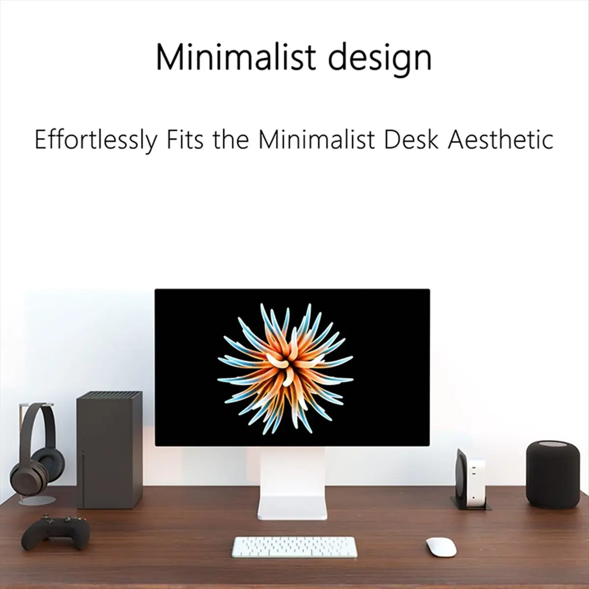 OKgood For Mac Mini M4/Pro Stand Desktop Vertical Mount, with Soft Padding, Improved Heat Dissipation, Easy Port Access
