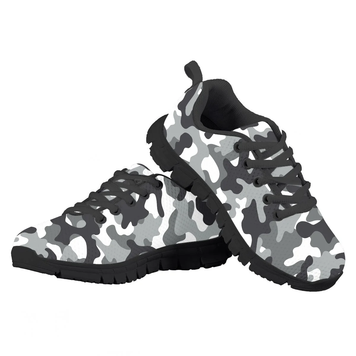 Kids Running Shoes Camouflage Color Pattern Casual Sneakers Non-slip Dirt Resistant Breathable Flats for Boys Girl Zapatillas