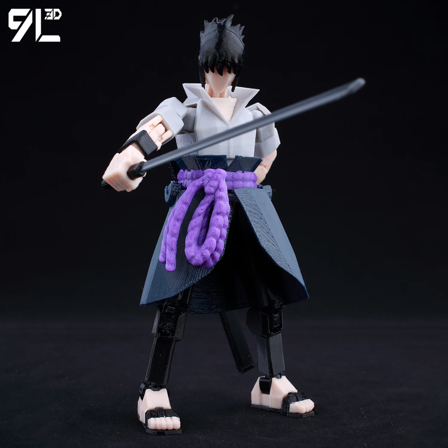 9L3D 럭키13 나루토 애니메이션 피규어 전신 가동 관절 디스플레이 마네킹 책상 사무실 장식 로봇 역할 놀이 피규어 장난감 선물 어린이