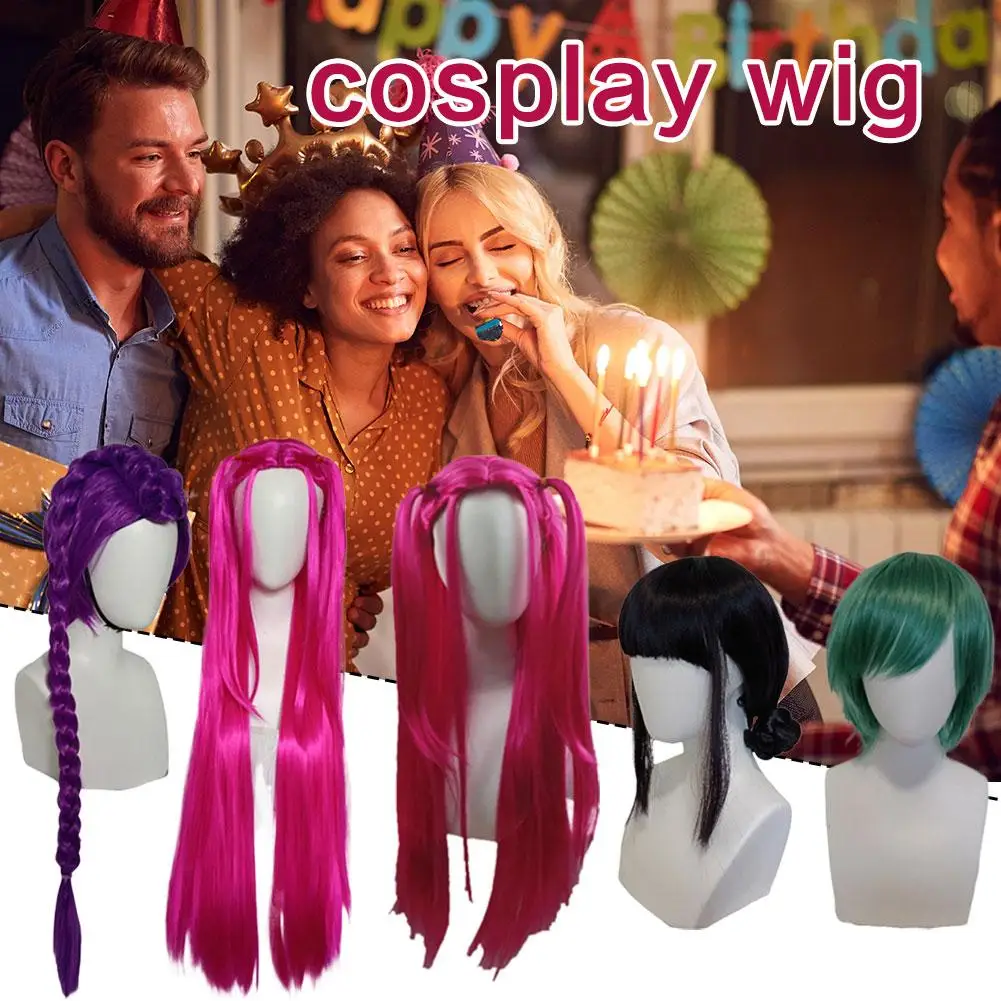 KPOP Dämon Hunter Rumi Cosplay Kostüm Perücke Mira Zoey Bühne Uniform Perücke Halloween Cosplay Zubehör