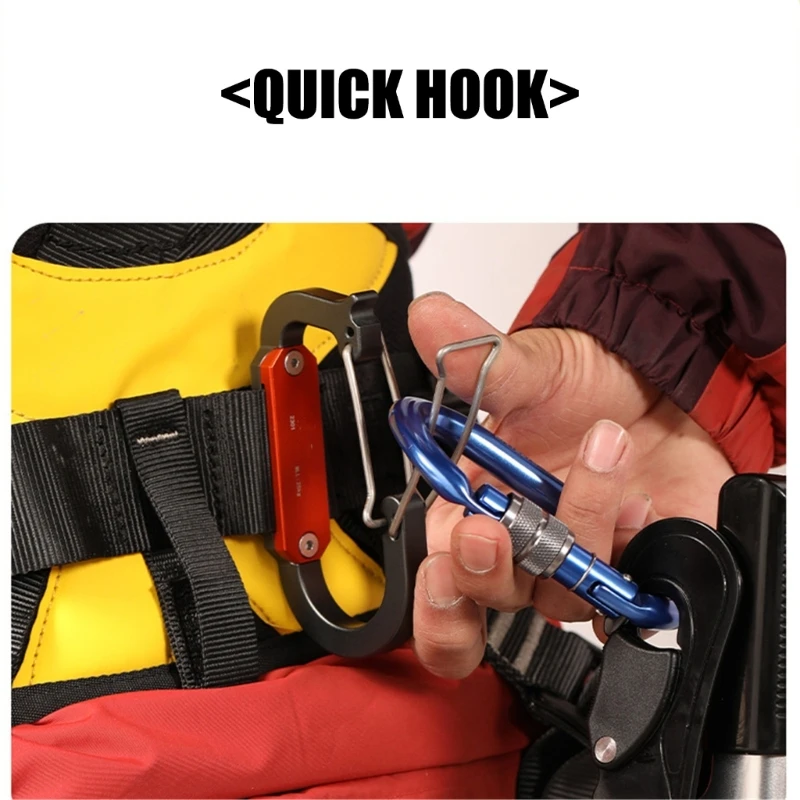 تعادل سريع معدات تسلق الصخور في صخور الصخور شاقية تسلق الكارابينر مقطع سريع معلق أداة رف دائمة