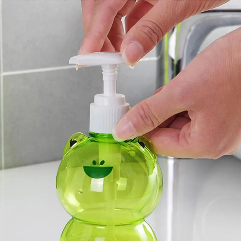 Cute Animal Soap Dispenser Frog Duck Shape Cartoon Empty Pump Bottle Dispenser Refillable Pump Bottle  for Body Wash Moisturizer