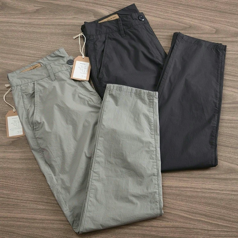 

Men's Casual Straight Leg Pants Spring Autumn New Faionable Workwear Sports Long Trousers Loose Fit Versatile Korean Trend