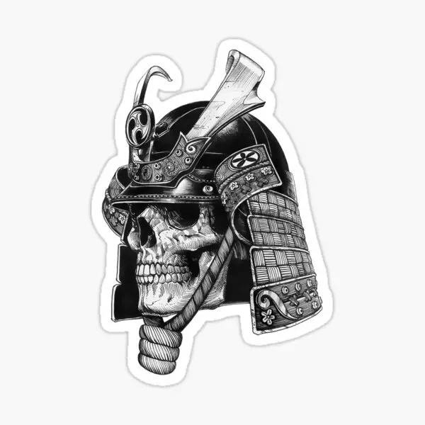 Samurai Ninja Ghost Warrior Creative PVC Sticker for Decorate Car Bicycle Van Truck Helmet Window Wall Fridge Decal Accessorie 6