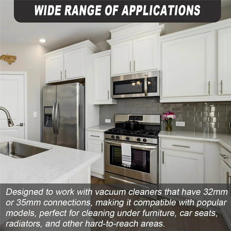 ABUD-Flexible Bocchetta a lancia Attacco universale per ugello di prolunga extra lungo per aspirapolvere Hoover/Numatico, modelli multipli