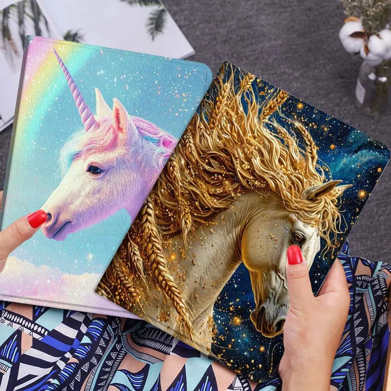 

Color Art Horse Cool Gift For Xiaomi Redmi Mi Poco Pad 2 5 6s 7 7s Ultra Pro Max 14 12.4 12.1 inch Soft Tablet Case