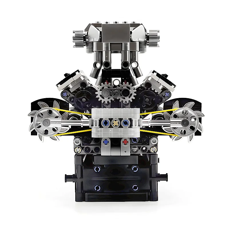 Mold King 10206 MCL Sport Car V8 เครื่องยนต์ Building Blocks อิฐการวิเคราะห์รถมอเตอร์จําลองไฟฟ้าไดรฟ์ของขวัญ