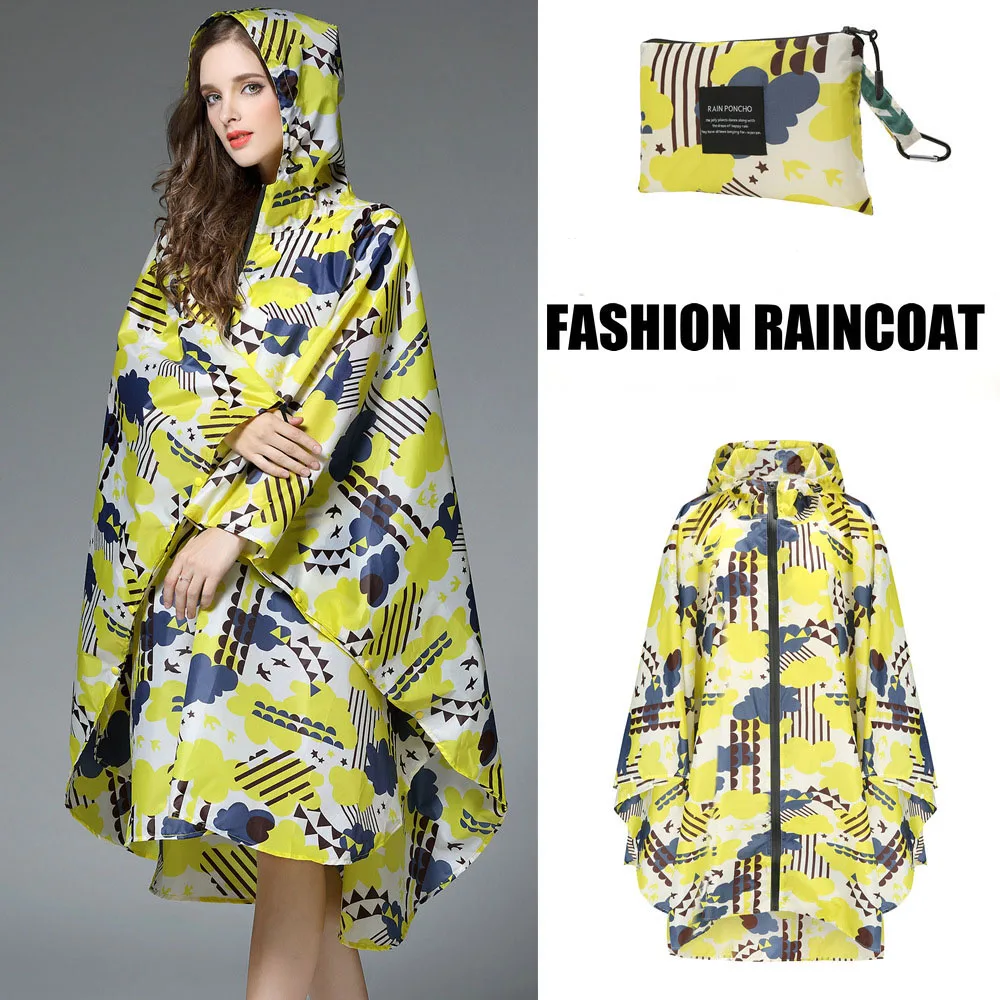 Big Size Women Raincoat Lightweight Biker Rain Coat Poncho Ladies Waterproof Men Motorcycle Raincoat Adults Windproof Cloak Gear