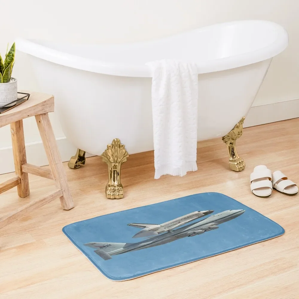 Space shuttle on 747 Bath Mat Carpets For The Bathroom Bedroom Carpet Bathroom Accessories Sets Mat