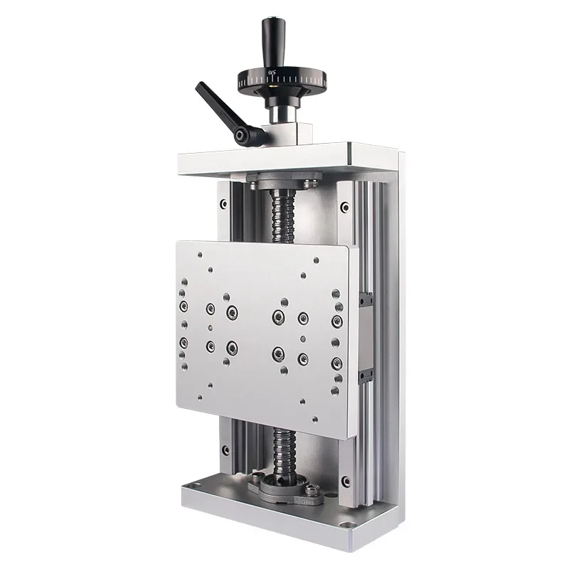 Manual hand slide table screw guide, platform fine-tuning table