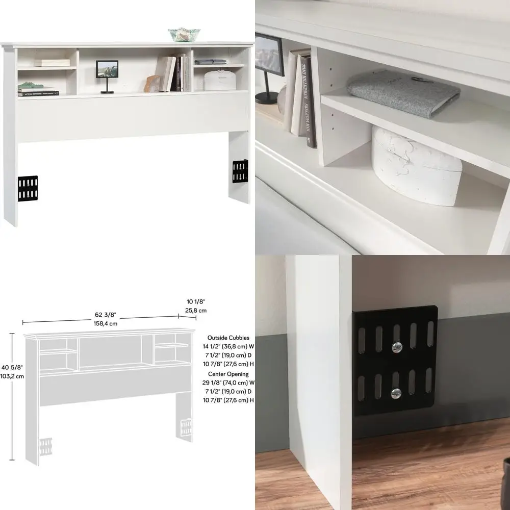 

Кровать River Ranch размера Queen, цвет Glacier White.