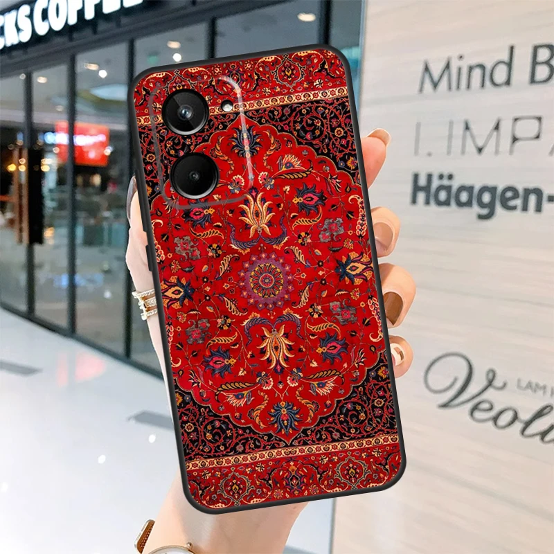 Persian rug art Case For Realme 15 14 13 12 11 Pro Plus GT6 GT7 Pro C55 C51 C35 C53 C61 C65 C67 C63 C71 C75