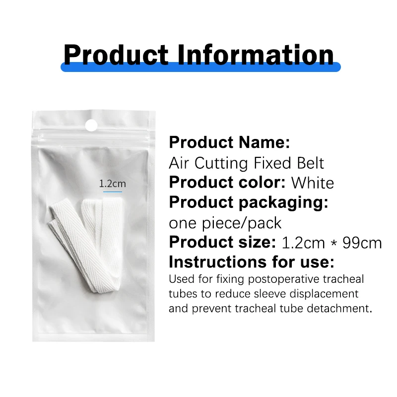 Tracheostomy Tube Fixation Belt Conduct Fixation Of Bronchial Tube Cutting Metal Sleeve Tracheal Duct Fixed Throat Strap