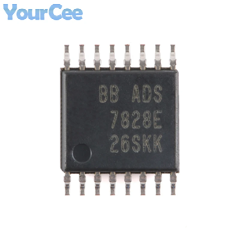 5pcs/1pc ADS7828E/2K5 ADS7828E TSSOP-16 7828E 12-bit 8-Channel SAR ADC with Internal Reference and I2C Interface