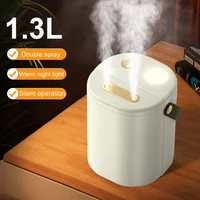 Humidificador escritorio 1,3L doble puerto USB