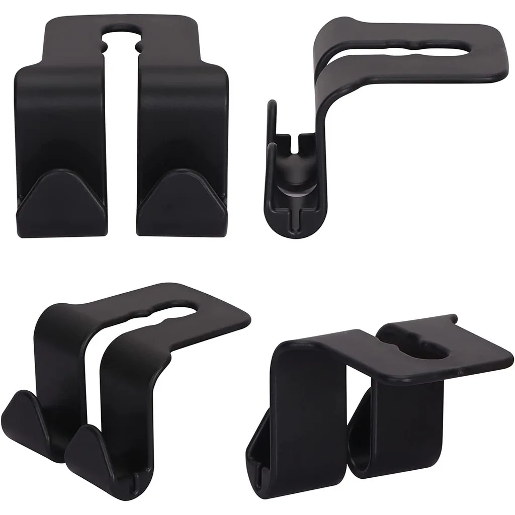 1Pcs Car Seat Back Double Hook Headrest Hanger Car Bag Pouch Clothes Hanging Hooks Duarable Fastener Clip Interior Accessories