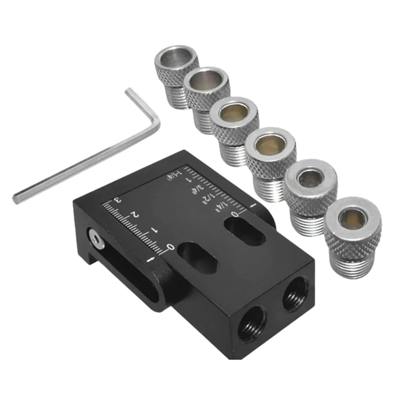 Carpintaria Oblíqua Hole Locator, Ferramentas De Carpintaria, Ângulo De 15 Graus, 8 Pcs
