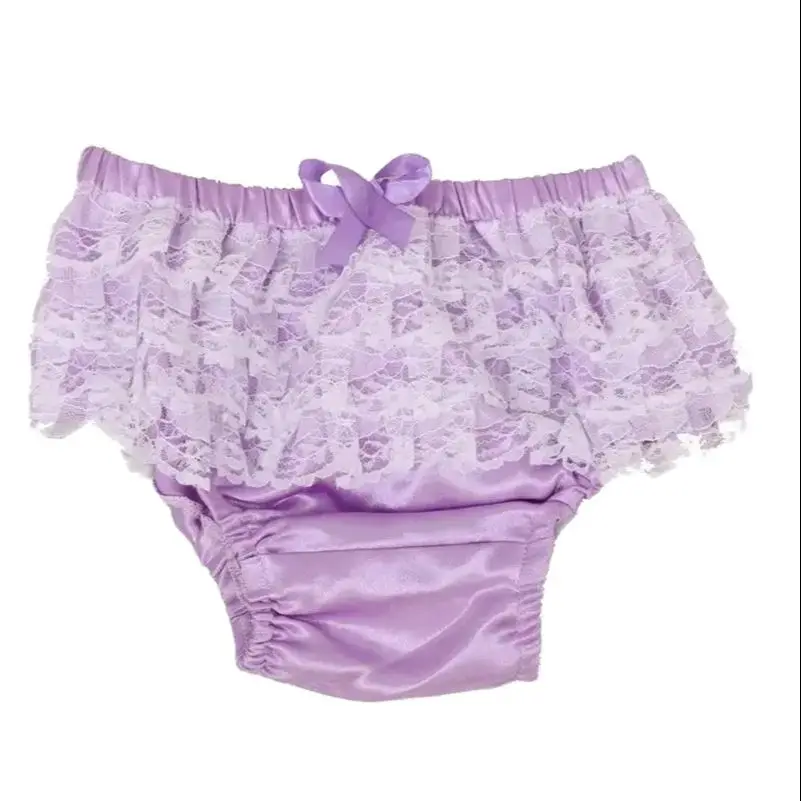 

Purple Multi-layer Lace Lace Inlaid Elastic Waistband with Bow Tie Embellishment for Sexy Triangle Shorts