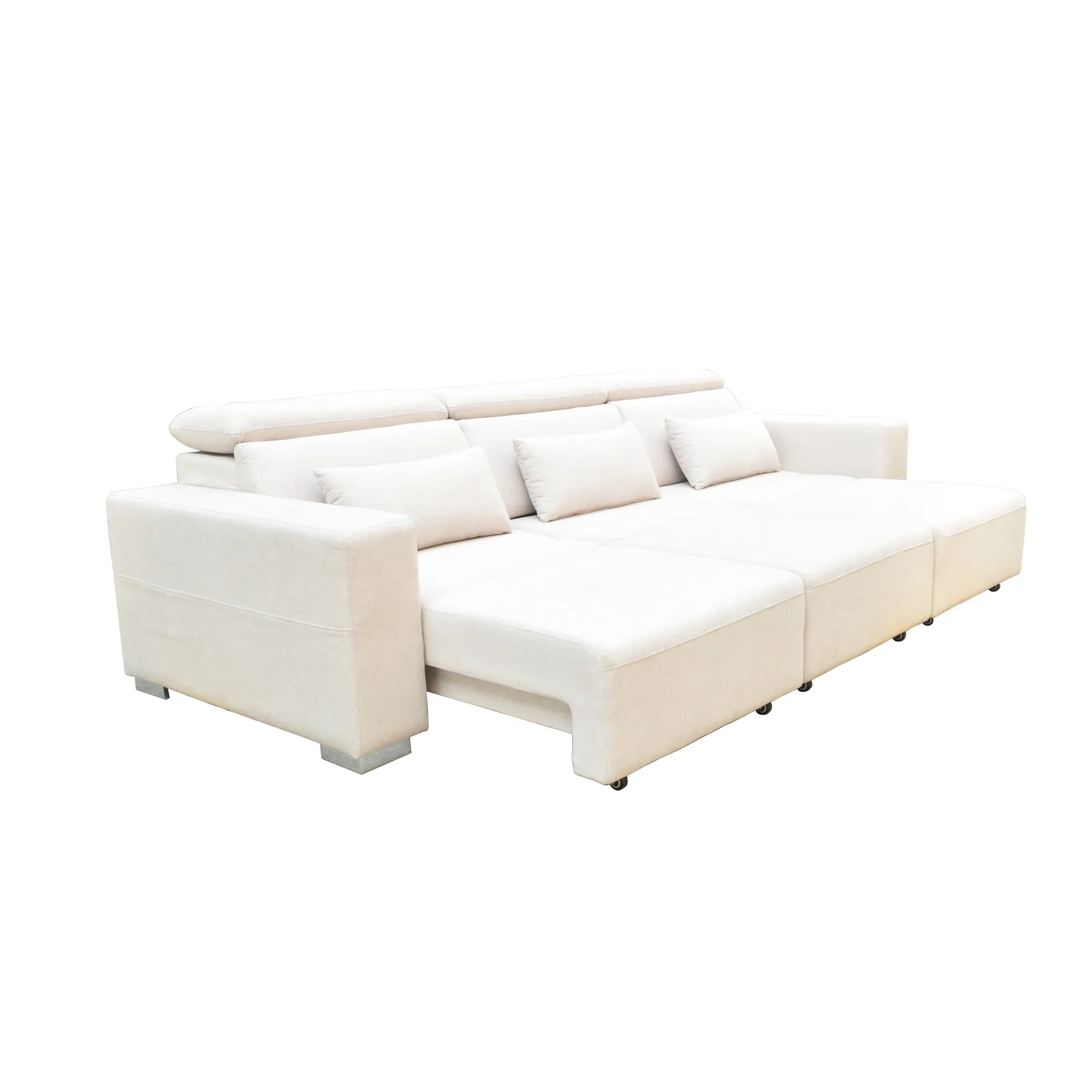 

Modern Minimalist Expandable Fabric Upholstered Leisure Multi-purpose Sofa Bed Bedroom Sleeping Multi-function Sofa Bed