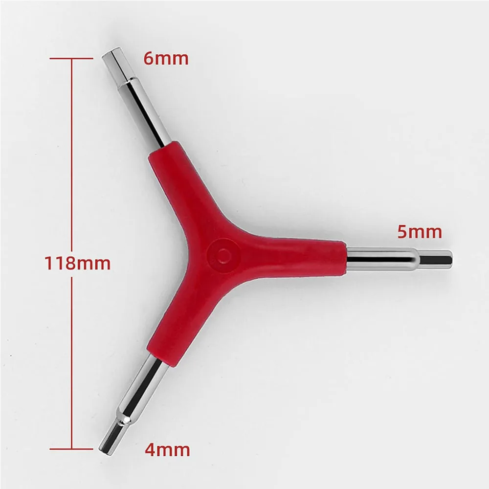 Y-Shaped 3 Ways Hex Wrench Tool Inner Hexagon Spanner 4/5/6mm Outdoor Cycling Bike Maintance Repair Tool Wholesale for Bikes