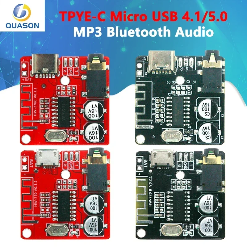 DIY BT Audio Receiver board BT 4.1 5.0 mp3 lossless decoder board Wireless Stereo Music Module 3.7-5V