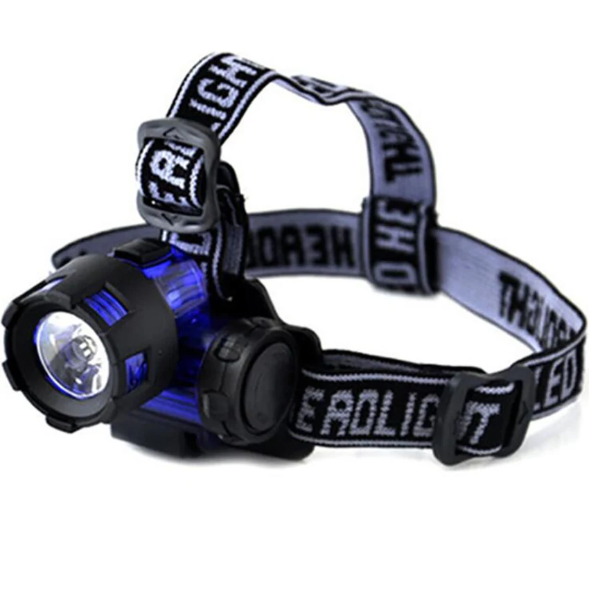 High-Powered LED Headlamp Flashlights 3W 160LM Plastic Up Down Headlight for Camping, Running, Emergency Light