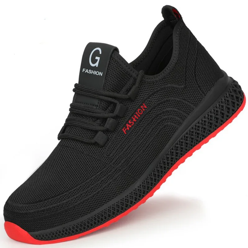 Arbeitssicherheitsschuhe für Herren und Damen, Stahlkappenschuhe, atmungsaktiv, pannensicher, für Herren, Arbeitsschuhe, Stiefel, leichte Sicherheitsschuhe für Herren