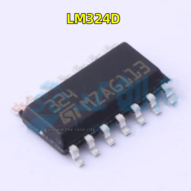 1-100 PCS/LOT New original LM324DT LM324D screen printing 324 SOIC-14 four-way operational amplifier chip IC