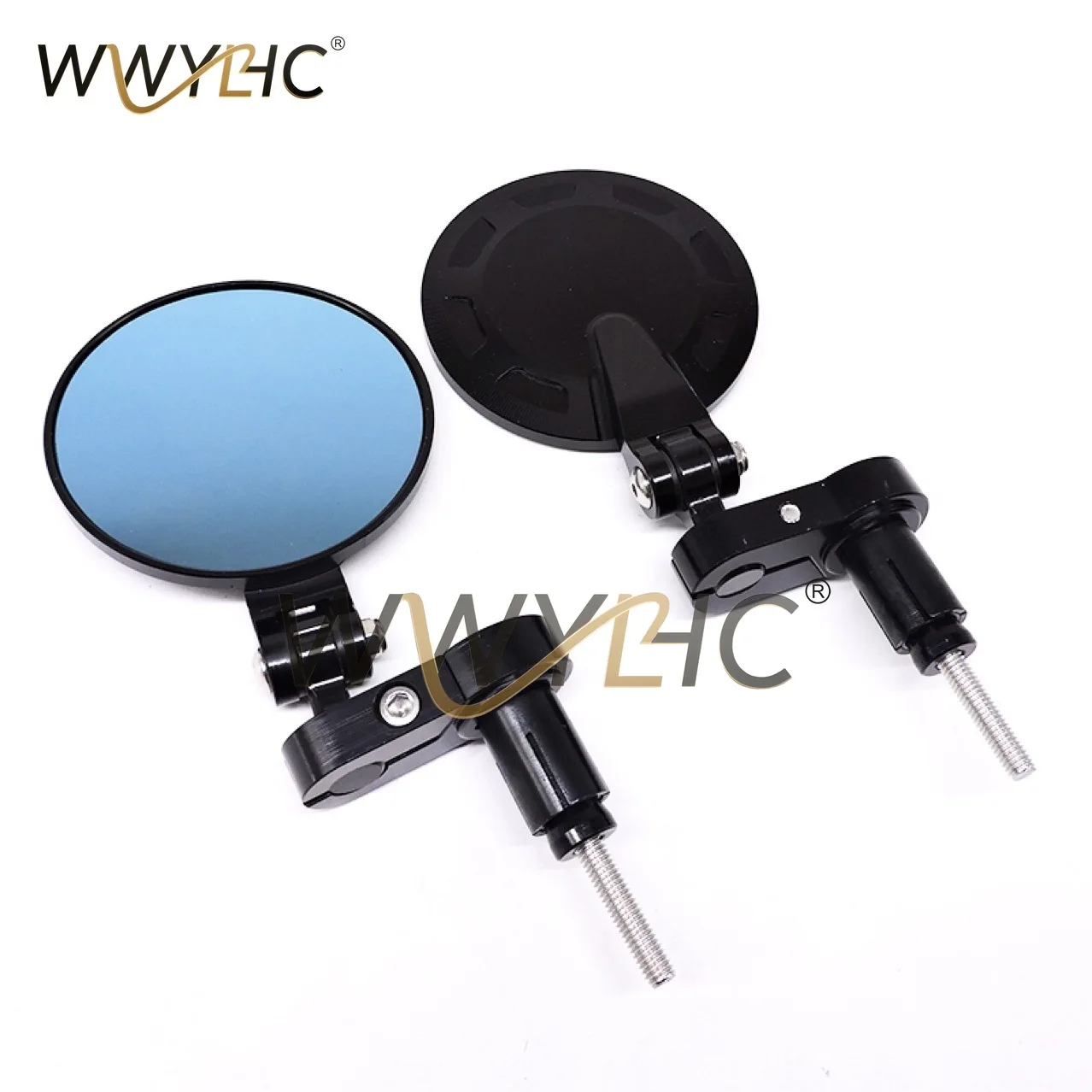 Motorcycle Electric Vehicle Rearview Mirror Handlebar Mirror Small Round Mirror Inverted Rear  600 NK250 Universal