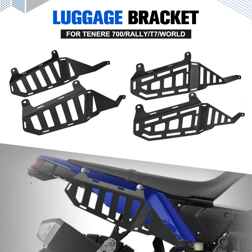 

Motorcycle Side Luggage Rack Side Bracket Carrier For Yamaha Tenere 700/Rally/T7/World Raid Luggage Side Rails Saddlebag Support