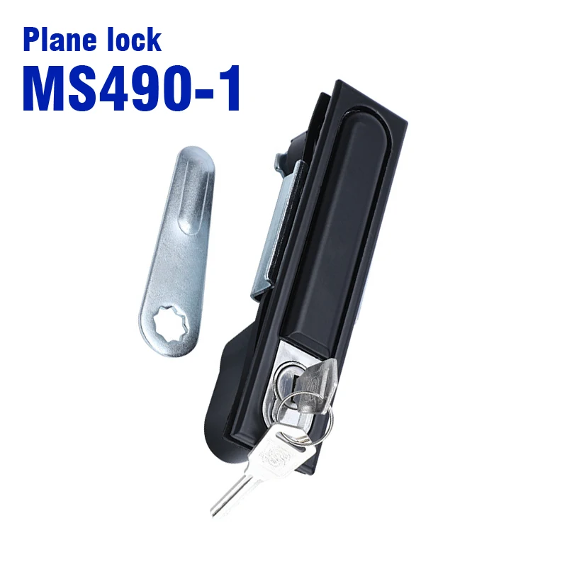 Factory direct sales MS490-1 switch control cabinet lock iron cabinet square cabinet lock distribution box flat lock
