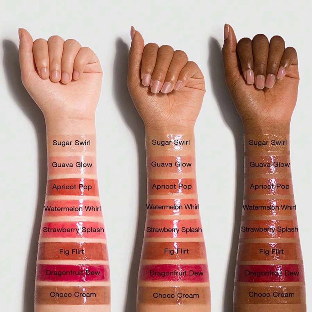 8-color Canned Lip Gloss Private Label Vegan Built-in Brush Jelly Long Lasting Non-fade Waterproof Custom Logo Makeup Wholesale