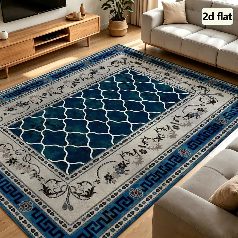 1 Piece of Exquisite Traditional Carpet, Soft and Comfortable, Easy to Maintain, Machine Washable, Indoor Rug Suitable for under Dining Tables, Farmhouses, Living Rooms, Bedrooms, Dining Rooms, Offices, Entrances, Hallways, and Home Decor.