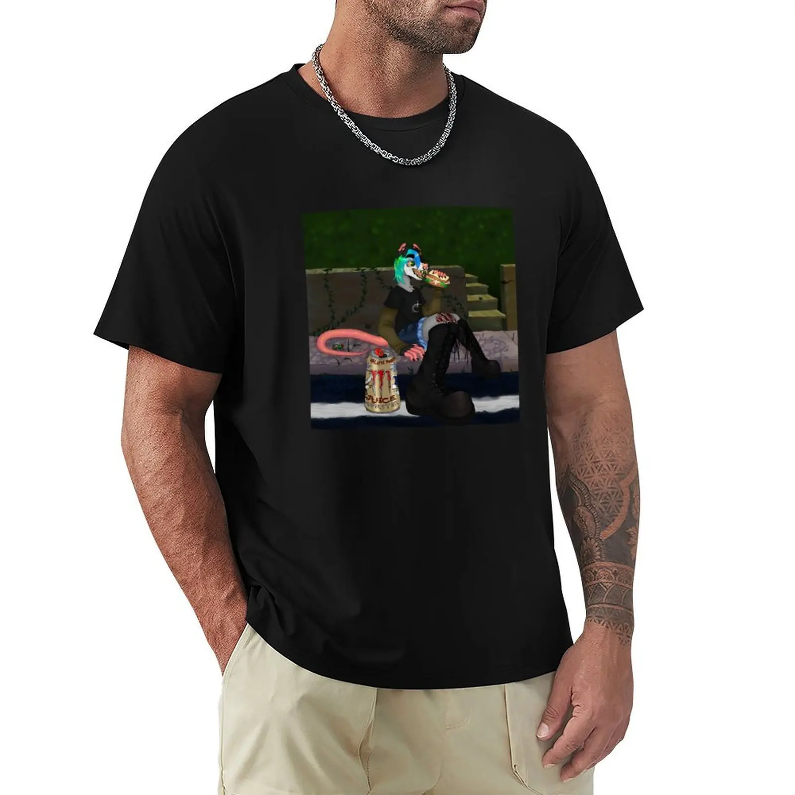 Lunch Break After Wiping Out T-Shirt Daily Wear Print T-Shirt