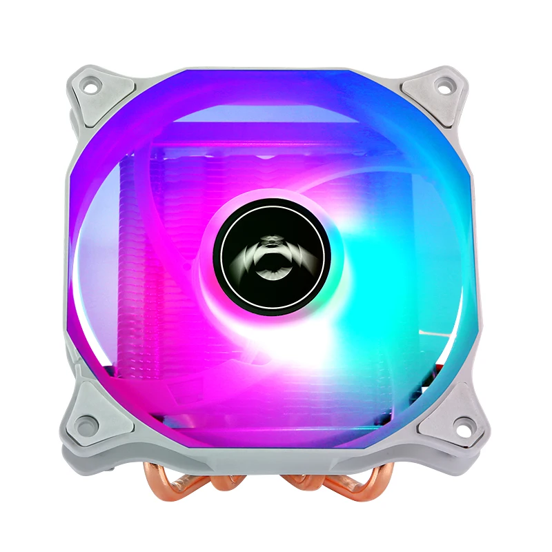 QiuzAim Computer Processo 2/4 Heat Pipe Horizontal Cooler Cpu Fan 4pin/PWM Air-cooling Install LGA2011 115x 1200 1700 AM4 X99 E5