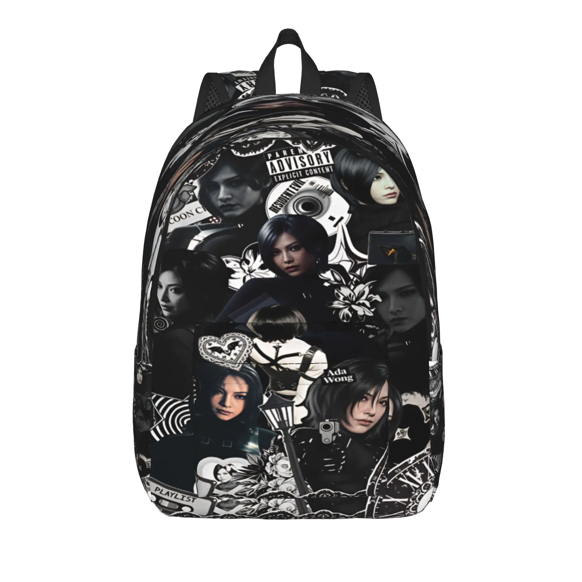 Ada Wong Resident Evil Backpack  Student Polyester Workout Backpacks Print Fun School Bags Rucksack