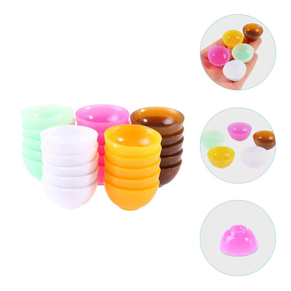 

25 Pcs House Bowl Accessory Play Food Toy Accessories Ornament Mini Bowls for Plastic Kids Dish Model