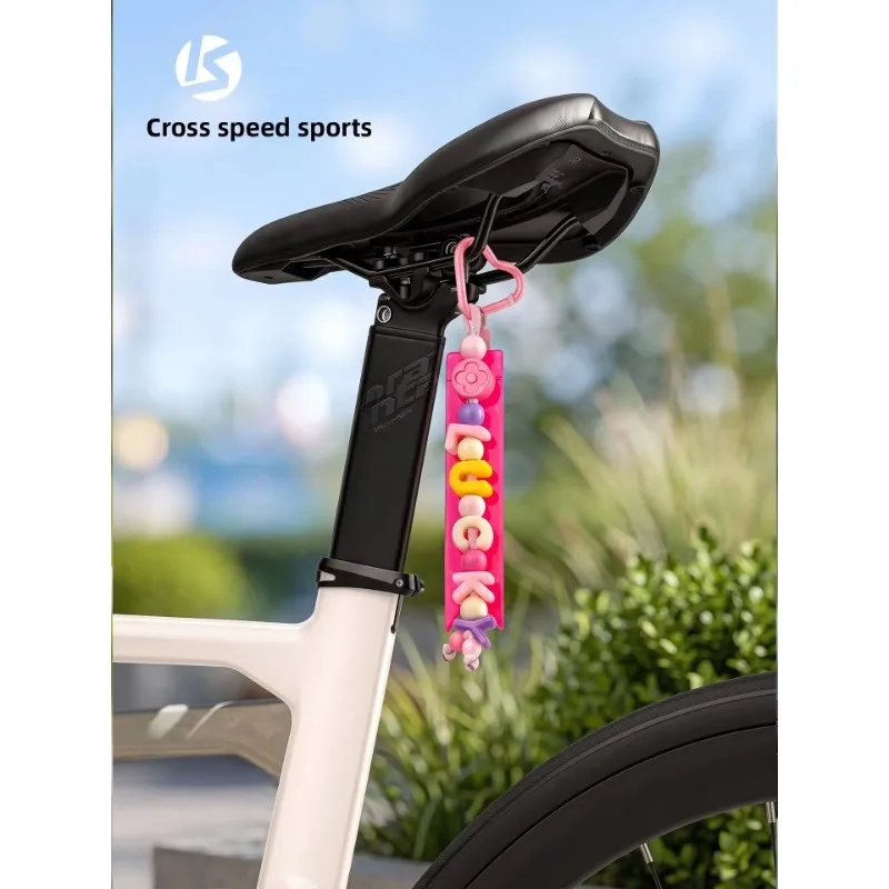 Mountain Folding Bike DIY Letter Bag Charm Pendant Reflective Cycling Streamer Decoration Accessory for Backpack and Bike