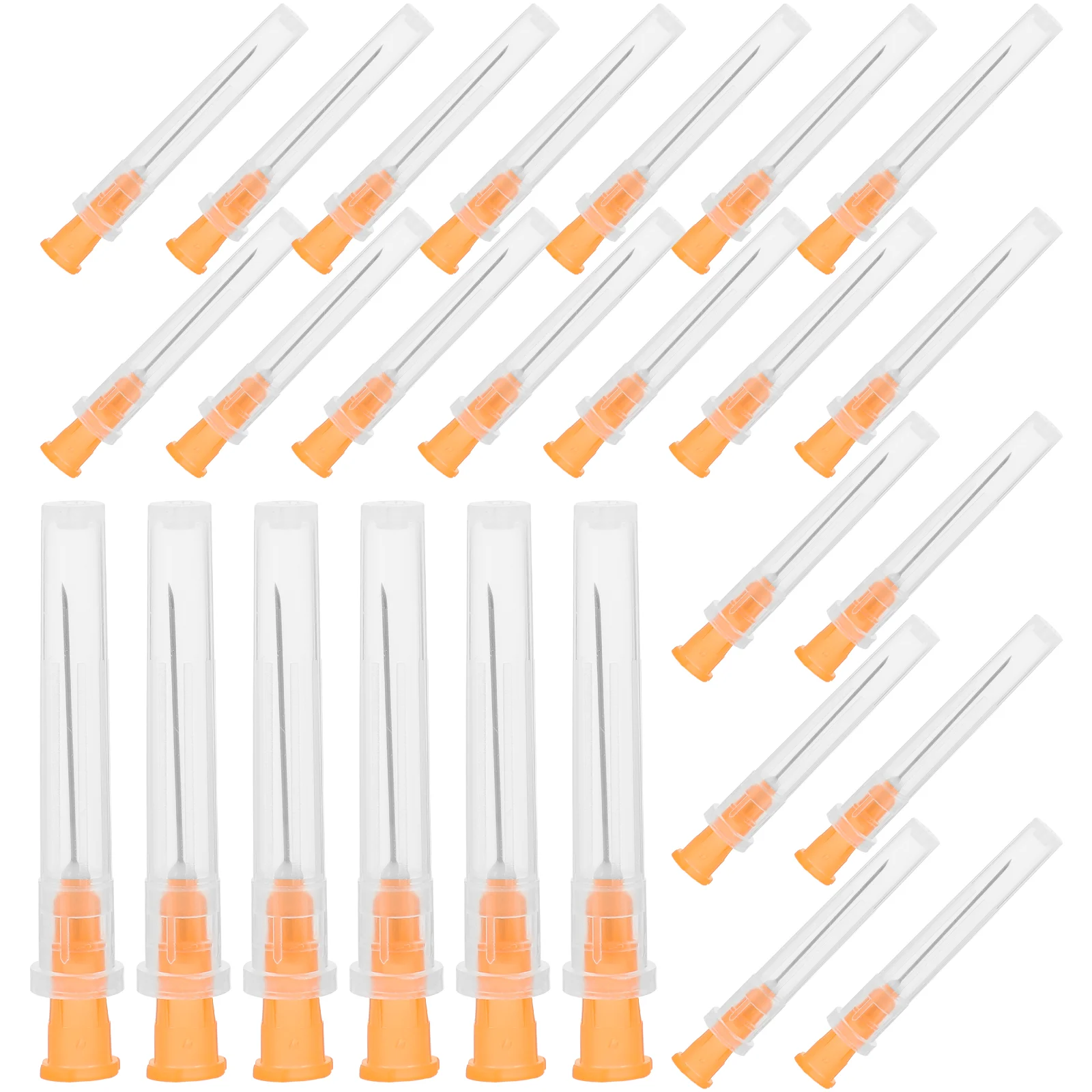 100 Pcs Syringe Tip Dispensing Needle Laboratory for Multicolor Stainless Steel