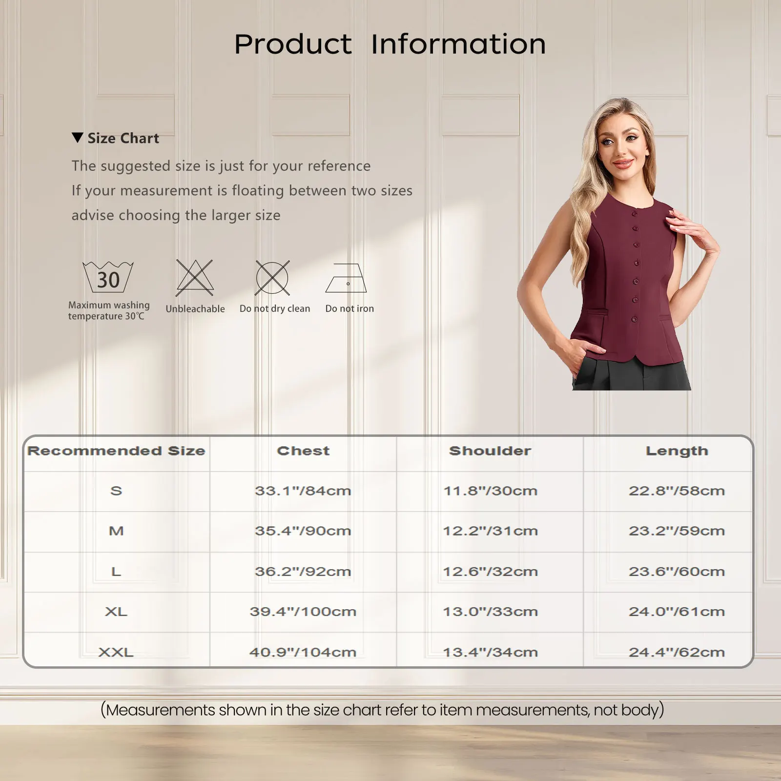 Ropa de viaje para mujer, chalecos sin mangas para oficina, chaleco con botones de Color sólido, chaleco de trabajo, ropa de trabajo, chalecos formales