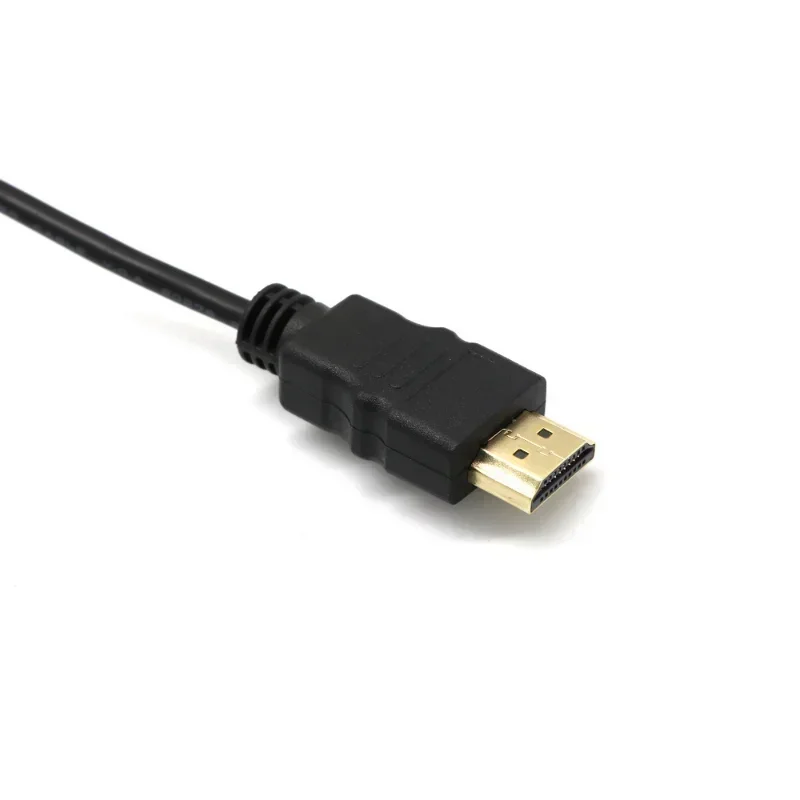 Top Quality HDMI-compatible To VGA Cable Male to Male 1.8M Video Adapter Only For HD player to HDTV 1pcs