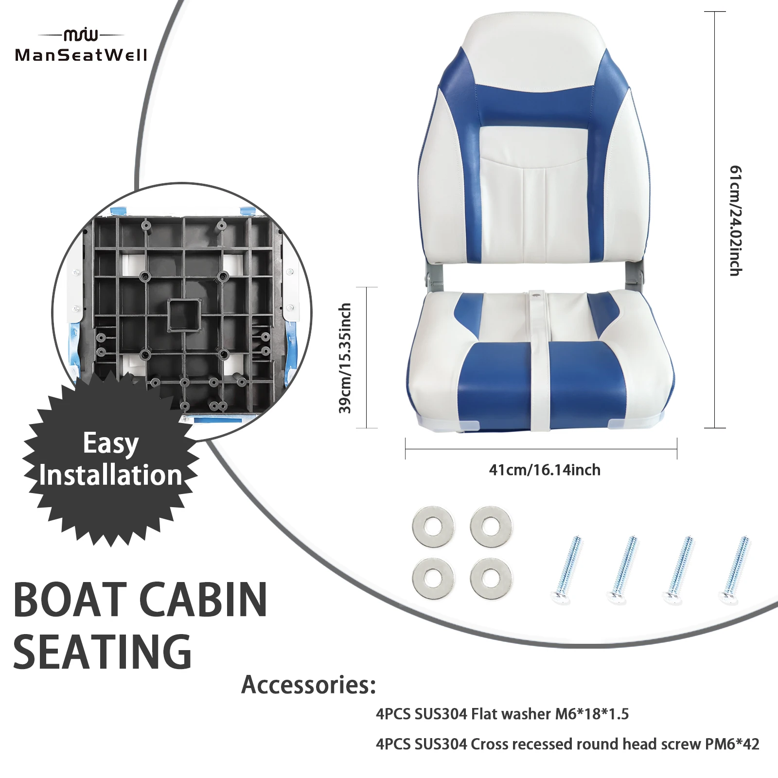 Visbootstoelen met hoge rugleu - Fishing Boat Seat recensie en prijs