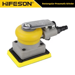 HIFESON Grindering Machine Car Air Sander Polisher With 20Pcs Sandpaper Pneumatic Cars Polishing Grinder Tool Square 70*100mm