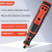Cordless Electric Drill 2000mAh 8000-28000r 8V DC Engraving Pen Mini Engraver Wireless Grinding Drilling Machine Rotary Tool