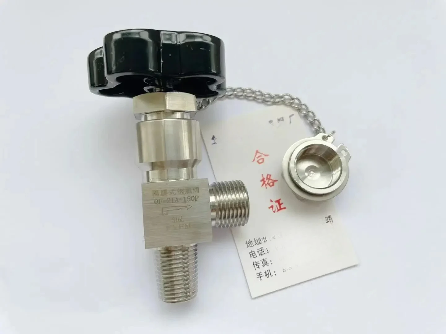 Stainless Steel Diaphragm Cylinder Valve Gas Cylinder Valve QF-21A-150P