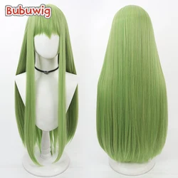 Bubuwig Synthetic Hair Enkidu Cosplay Wigs Game Fate Enkidu 80cm Women Long Straight Mixed Light Green Cos Wig Heat Resistant