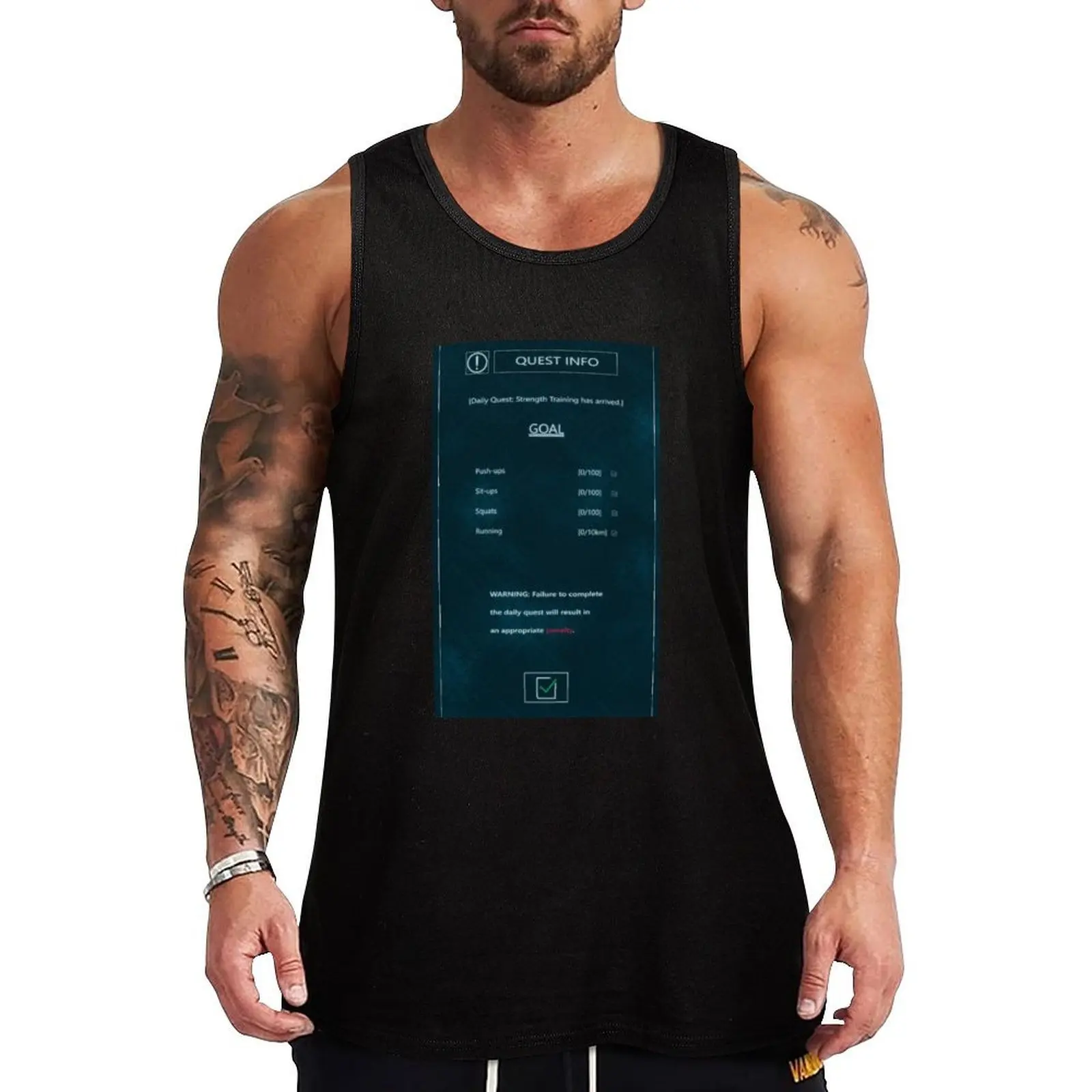 

Daily Quest Tank Top summer clothes for men Gym man clothing men